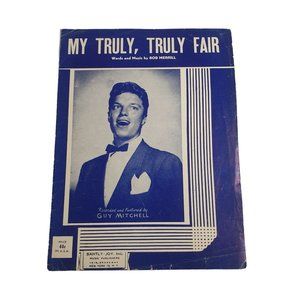 My Truly Truly Fair Vintage 1951 Sheet Music Piano Voice Easy Listening Uke